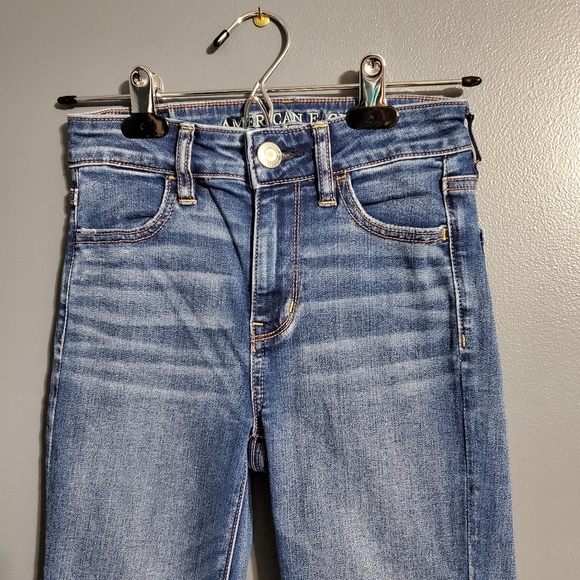 AEO American Eagle Outfitters Hi Rise Jegging Jeans Size 0 - Picture 2 of 8